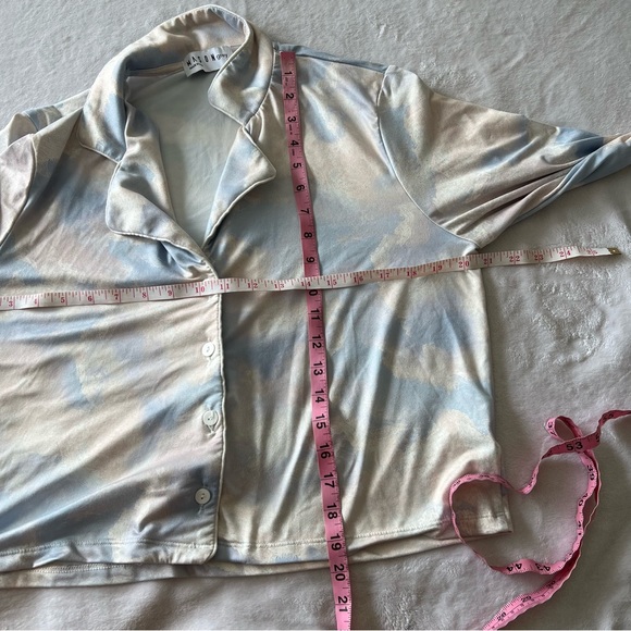 Revolve MASON grey Riley Pajama Set in Pearl Sky - Picture 8 of 12